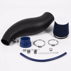 Black Shortram Air Intake+Blue Filter For Honda 92-00 Civic/Del Sol 1.5L/1.6L-Performance-BuildFastCar