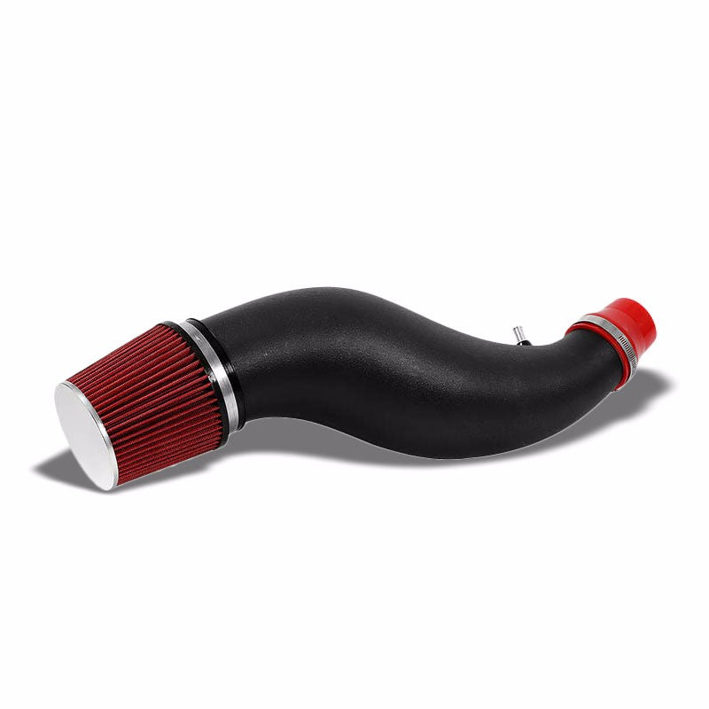 Black Shortram Air Intake+Red Filter For Honda 92-00 Civic/Del Sol 1.5L/1.6L-Performance-BuildFastCar