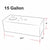 Black Aluminum 15 Gallon/45.4L Gas Fuel Cell Tank/Black Cap Door+Level Sender-Performance-BuildFastCar