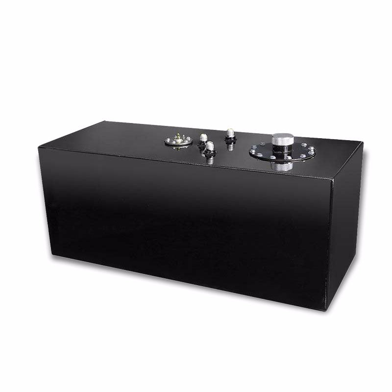 Black Aluminum 19 Gallon/72L Gas Fuel Cell Tank/Black Cap Door+Level Sender-Performance-BuildFastCar