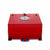 Red Aluminum 10 Gallon/38L Fuel Cell Tank/Polish Cap Door/2.0" Sump+Level Sender-Performance-BuildFastCar
