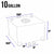 Red Aluminum 10 Gallon/38L Fuel Cell Tank/Polish Cap Door/2.0" Sump+Level Sender-Performance-BuildFastCar