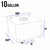 Black Aluminum 10 Gallon/38L Gas Fuel Cell Tank/Black Cap Door+Level Sender-Performance-BuildFastCar