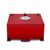 Red Aluminum 15 Gallon/57L Fuel Cell Tank/Polish Cap Door/2.0" Sump+Level Sender-Performance-BuildFastCar