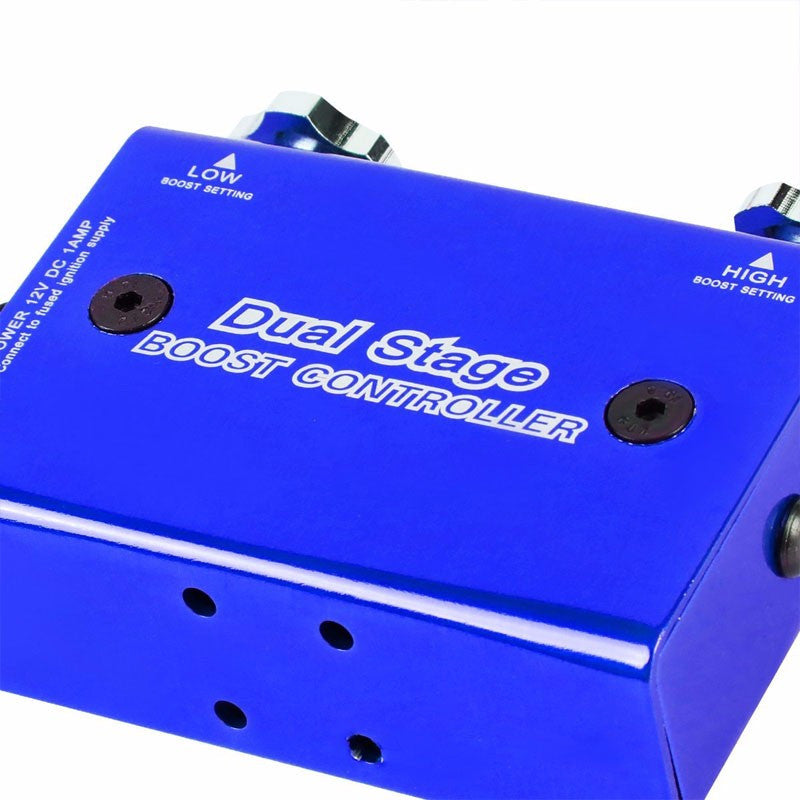 Blue Dual Stage Electronic Adjustable Pressure 1-30 PSI Turbo Charger Boost Control+Rocket Switch-Performance-BuildFastCar