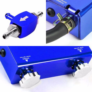 Blue Dual Stage Adjustable 1-30 PSI Turbo Boost Control+Purple 44mm 14 PSI V-Band Turbo Wastegate-Performance-BuildFastCar