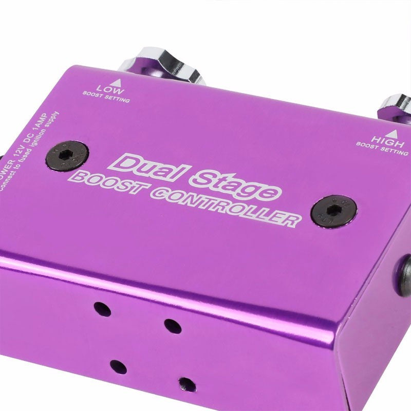 Purple Dual Stage Electronic Adjustable Pressure 1-30 PSI Turbo Charger Boost Control+Rocket Switch-Performance-BuildFastCar