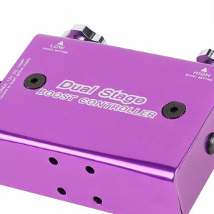 Purple Dual Stage Adjustable 1-30 PSI Turbo Boost Control+Black 44mm 14 PSI V-Band Turbo Wastegate-Performance-BuildFastCar
