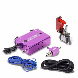 Purple Dual Stage Adjustable 1-30 PSI Turbo Boost Control+Purple 44mm 14 PSI V-Band Turbo Wastegate-Performance-BuildFastCar