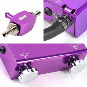 Purple Dual Stage Adjustable 1-30 PSI Turbo Boost Control+Silver 44mm 14 PSI V-Band Turbo Wastegate-Performance-BuildFastCar