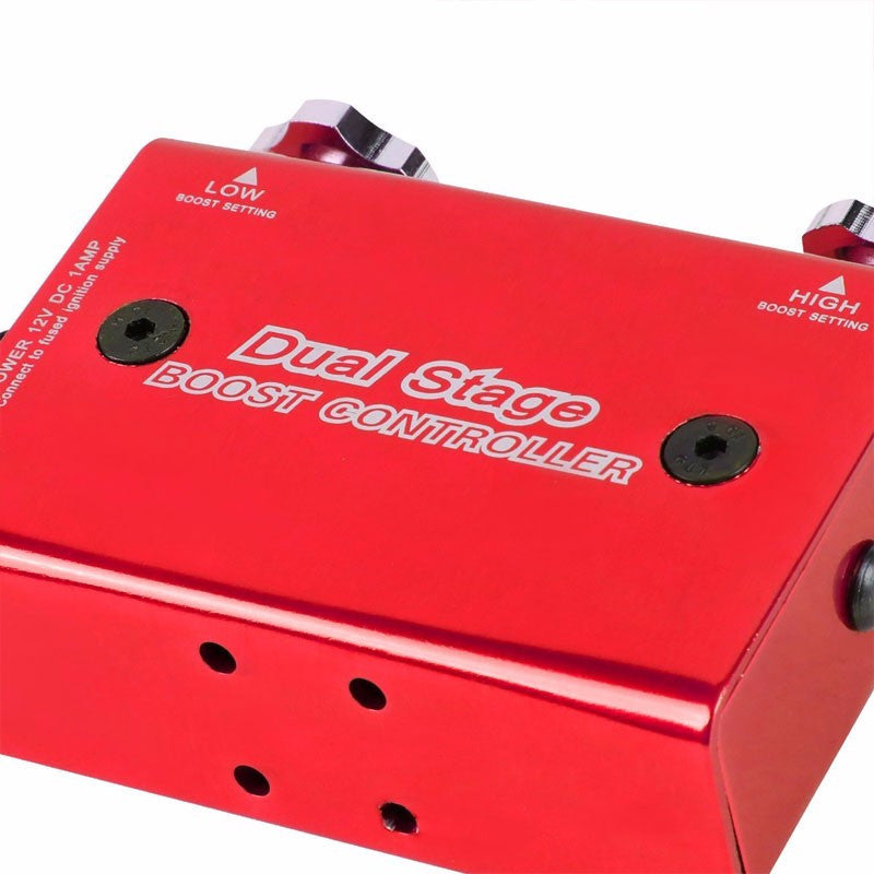 Red Dual Stage Electronic Adjustable Pressure 1-30 PSI Turbo Charger Boost Control+Rocket Switch-Performance-BuildFastCar