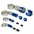 Stainless Steel Blue Braided Hose Dress Up Kit Oil/Fuel/Vacuum/Radiator/Heater-Performance-BuildFastCar