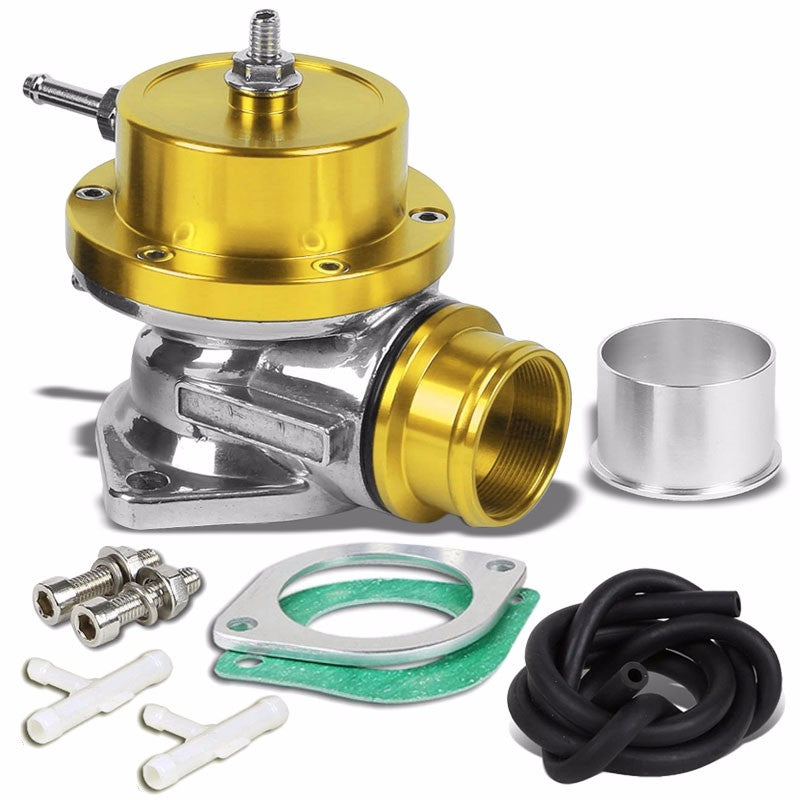 Universal Gold Type-S 2.5" Inlet Billet 30PSI Turbo Aluminum BOV Blow Off Valve-Performance-BuildFastCar