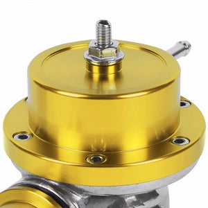 Type-S Turbo 30PSI Blow Off Valve BOV GD+Silver 2.5" Flange Adapter Curve Pipe-Performance-BuildFastCar