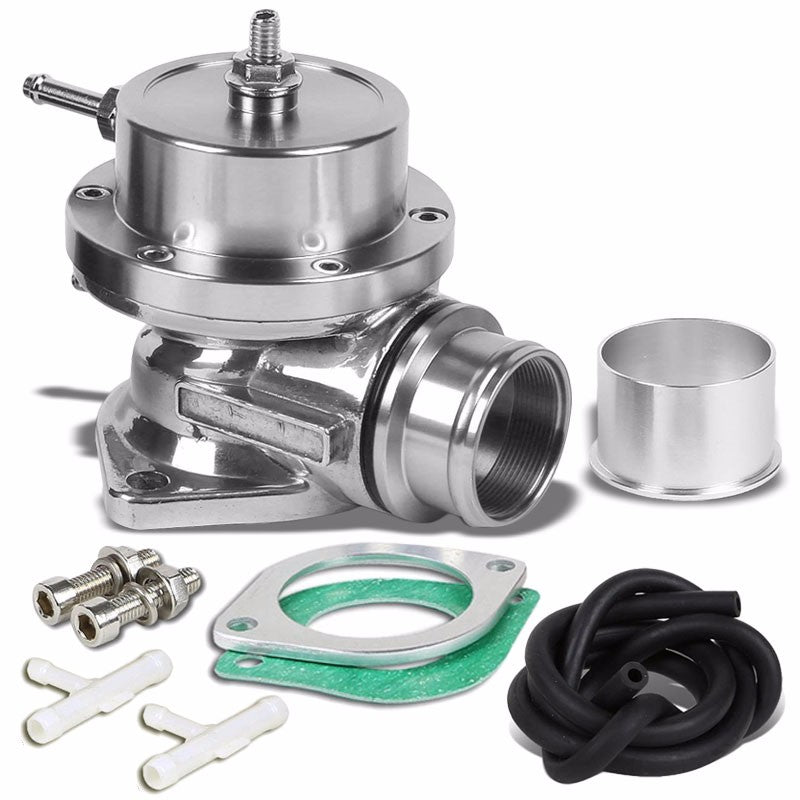 Silver Type-S 2.5" Inlet Billet Turbo/Turbocharge Aluminum BOV Blow Off Valve-Performance-BuildFastCar