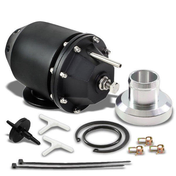 Black Aluminum 30 PSI 2.5" Flange SSQV SQV Blow Off Valve BOV For Turbocharger/Intercooler-Performance-BuildFastCar