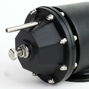 Black Aluminum SSQV Blow Off Valve BOV TYA2+Silver Straight Flange Adapter Pipe-Performance-BuildFastCar