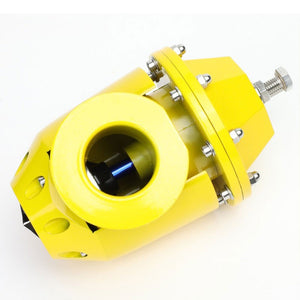 Gold SSQV Turbocharger Blow Off Valve BOV TYA2+Silver 8"L/80D/2.5"OD Flange Pipe-Performance-BuildFastCar