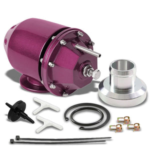 Purple SSQV Anodized Turbo Blow Off Valve TYA2+Silver Dual Port BOV Flange Pipe-Performance-BuildFastCar