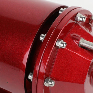 Red Aluminum SSQV/SQV Blow Off Valve TYA2+Blue Straight Port BOV Flange Pipe-Performance-BuildFastCar