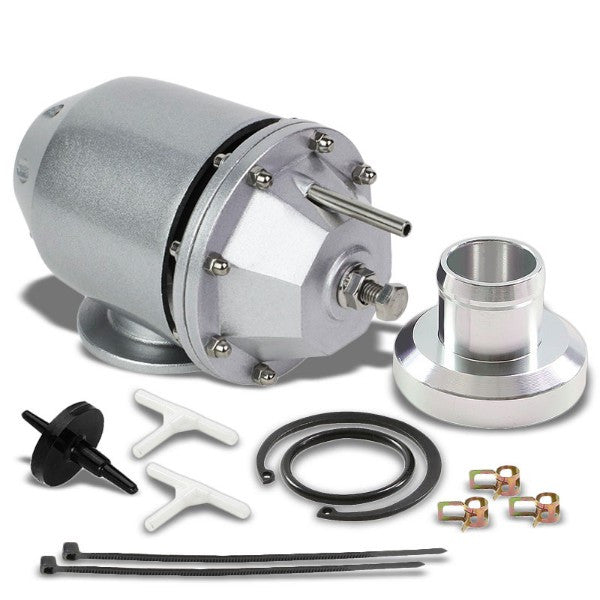 Silver Aluminum 30 PSI 2.5" Flange SSQV SQV Blow Off Valve BOV For Turbocharger/Intercooler-Performance-BuildFastCar