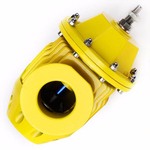 Gold SSQV Adjust PSI Turbo Blow Off Valve BOV+Silver 9.5" Straight Flange Pipe-Performance-BuildFastCar