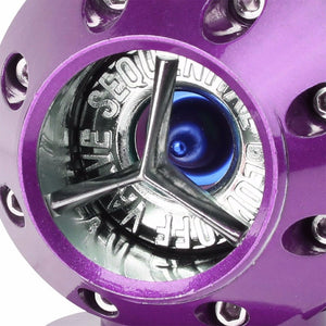 Purple PSI SSQV Blow Off Valve BOV+Blue Curve Flange Pipe For Turbo/Intercooler-Performance-BuildFastCar