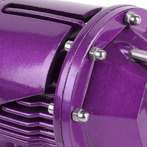 Purple SSQV Turbo Intercooler Blow Off Valve BOV+Silver 9.5" Dual Flange Pipe-Performance-BuildFastCar