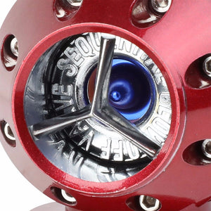 Red SSQV Adjust 30PSI Turbo Blow Off Valve BOV+Silver 9.5" Straight Flange Pipe-Performance-BuildFastCar