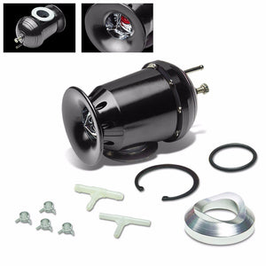 Black SSQV Turbo Boost Blow Off Valve BOV TY3+Red 9.5"L/2.5"OD Dual Port Pipe-Performance-BuildFastCar
