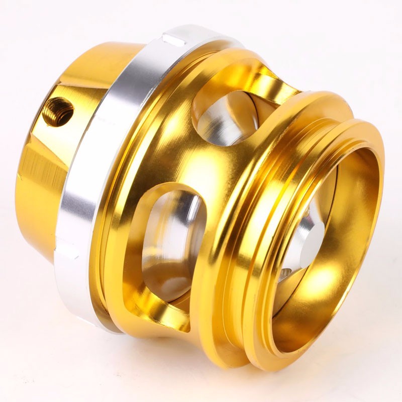 Gold 50MM 35PSI Boost V-Band Turbo/Turbocharger Blow Off Valve BOV Spring+Flange-Performance-BuildFastCar