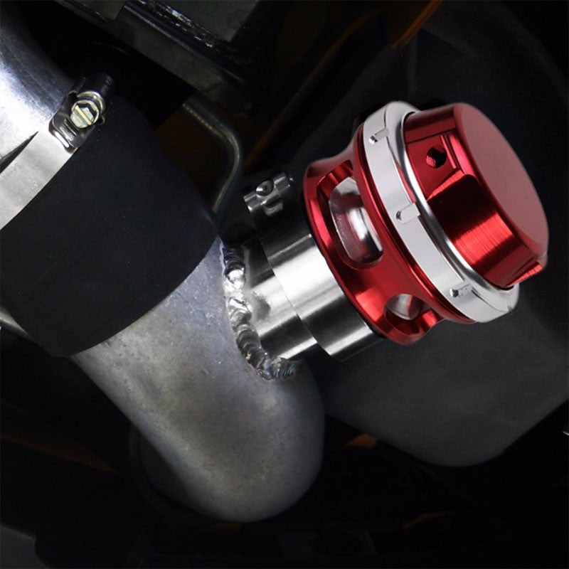 Red 50MM 35PSI Boost V-Band Turbo/Turbocharger Blow Off Valve BOV Spring+Flange-Performance-BuildFastCar