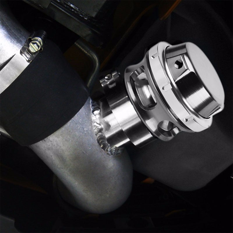 Silver 50MM 35PSI V-Band Turbo/Turbocharger Blow Off Valve BOV Spring+Flange-Performance-BuildFastCar