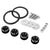 4Pcs Black Rivet Quick Release Fasteners Bolt for Bumper/Fender/Hatch/Lip/Trunk-Exterior-BuildFastCar