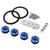 4Pcs Blue Rivet Quick Release Fasteners Bolt for Bumper/Fender/Hatch/Lip/Trunk-Exterior-BuildFastCar