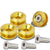 4Pcs Gold Rivet Quick Release Fasteners Bolt for Bumper/Fender/Hatch/Lip/Trunk-Exterior-BuildFastCar