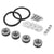 4Pcs Gun Metal Rivet Quick Fasteners+Bolt+Ring for Bumper/Fender/Hatch/Lip/Trunk-Exterior-BuildFastCar