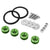 4Pcs Green Rivet Quick Release Fasteners Bolt for Bumper/Fender/Hatch/Lip/Trunk-Exterior-BuildFastCar