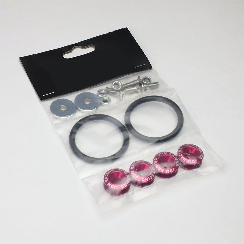 4Pcs Pink Rivet Quick Release Fasteners Bolt for Bumper/Fender/Hatch/Lip/Trunk-Exterior-BuildFastCar