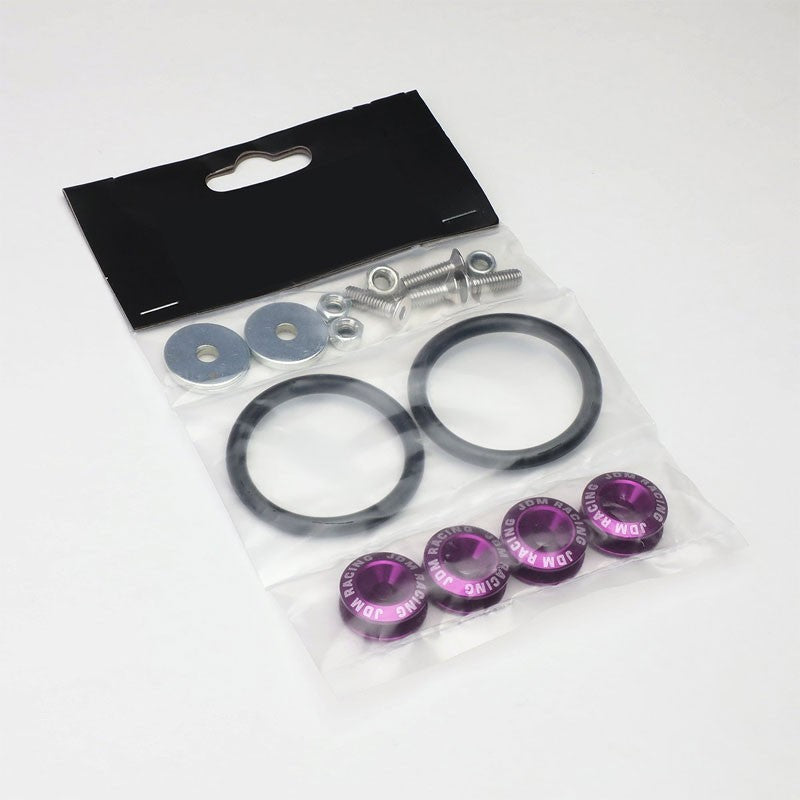 4Pcs Purple Rivet Quick Release Fasteners Bolt for Bumper/Fender/Hatch/Lip/Trunk-Exterior-BuildFastCar