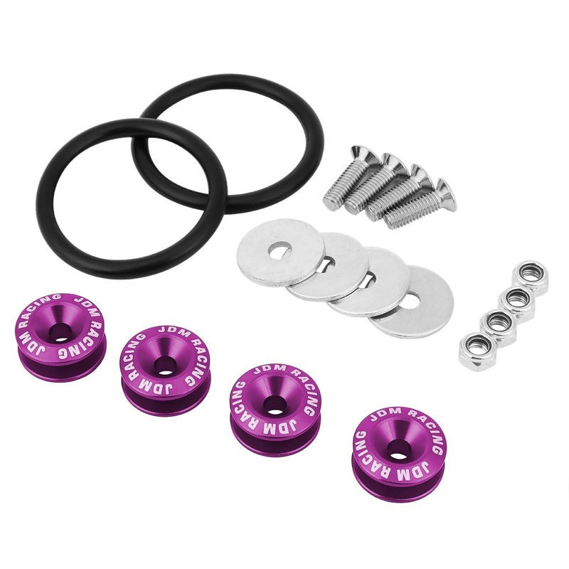 4Pcs Purple Rivet Quick Release Fasteners Bolt for Bumper/Fender/Hatch/Lip/Trunk-Exterior-BuildFastCar