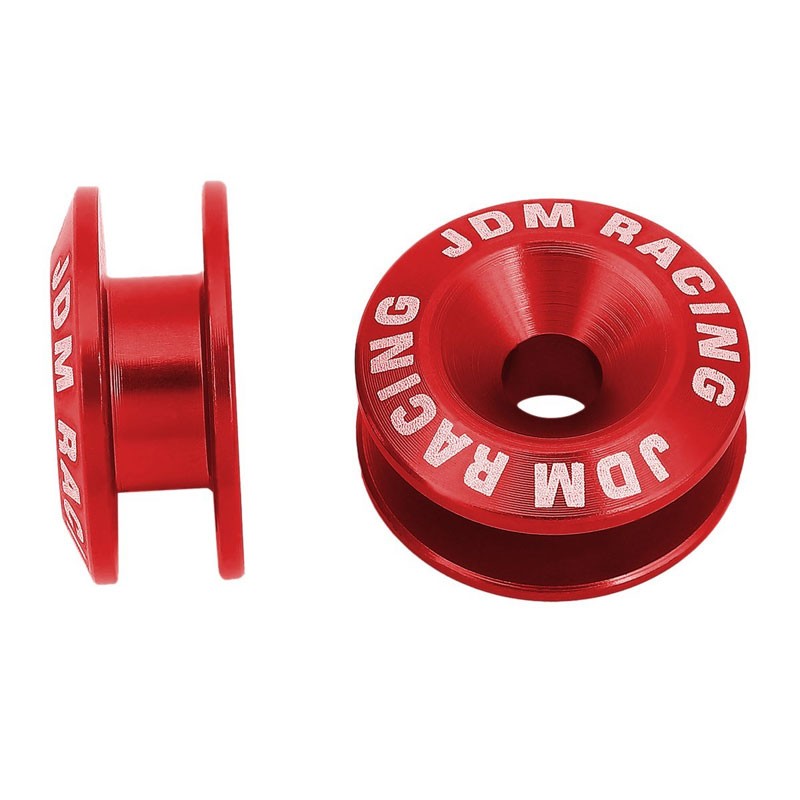 4Pcs Red Rivet Quick Release Fasteners Bolt for Bumper/Fender/Hatch/Lip/Trunk-Exterior-BuildFastCar