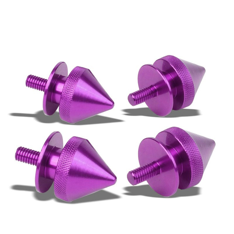 4Pcs Purple Spike Quick Release Fasteners Bolt for Bumper/Fender/Hatch/Lip/Trunk-Exterior-BuildFastCar