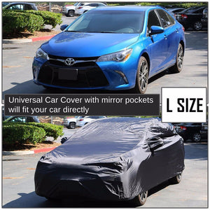 9-Layer Large Black Peva All Weather Resist Breathable In/Out Door Car Cover-Accessories-BuildFastCar