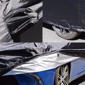 9-Layer Extra Large Black Peva All Weather Resist Breathable In/Out DR Car Cover-Accessories-BuildFastCar