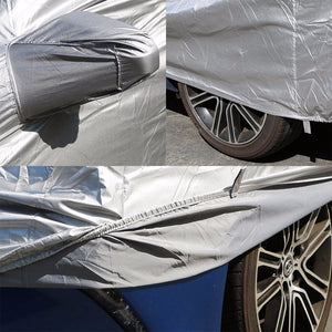9-Layer Small Silver Peva All Weather Resist Breathable In/Out Door Car Cover-Accessories-BuildFastCar