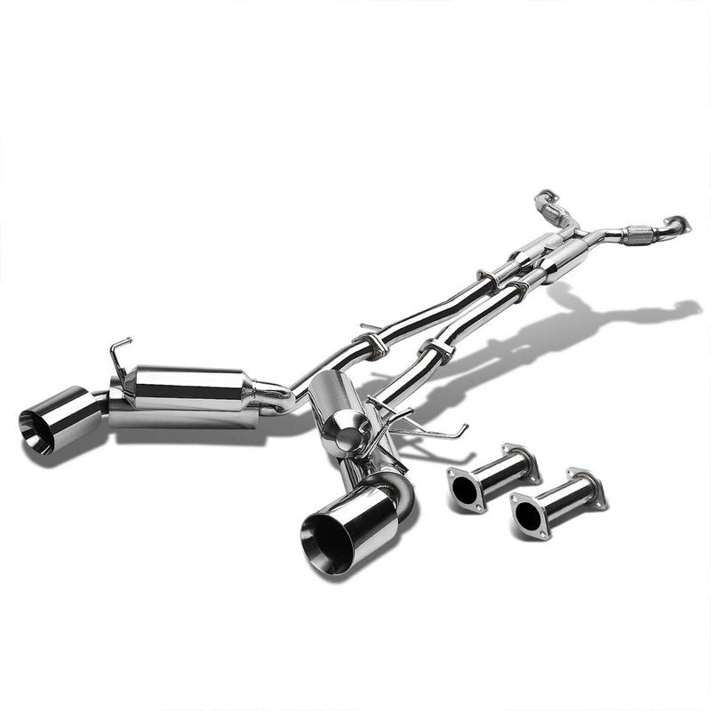 4.5" Dual Slant Roll Muffler Tip Exhaust Catback System TYP-2 For 03-09 350Z V6-Performance-BuildFastCar