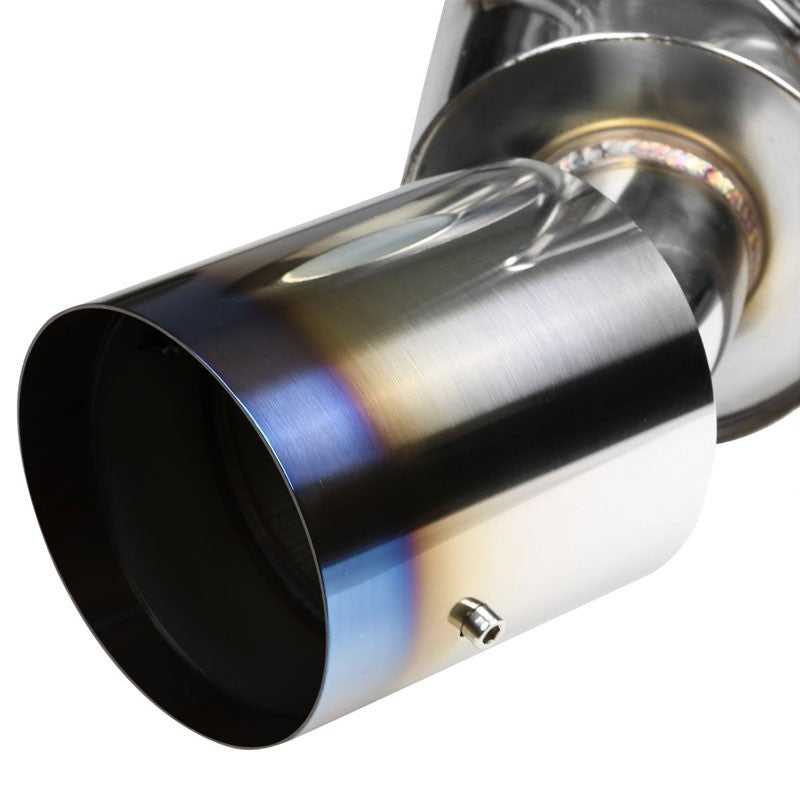 4.5" Burnt Muffler Tip Exhaust Catback System For 09-19 Nissan 370Z Z34 3.7L V6-Performance-BuildFastCar