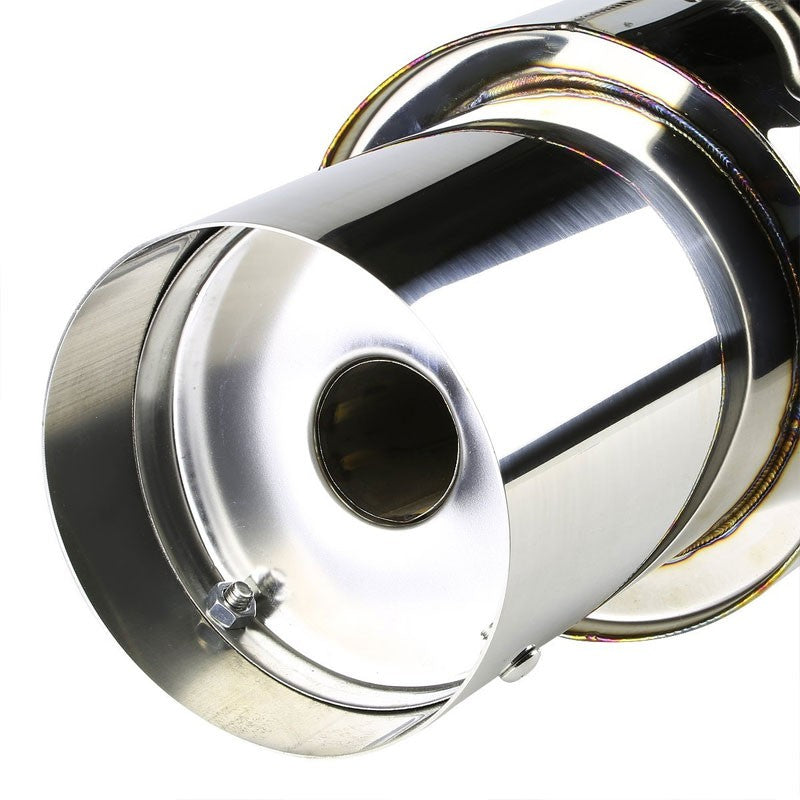 4" Round Muffler Tip Exhaust Catback System For 02-06 Acura RSX Base 2.0L DOHC-Performance-BuildFastCar