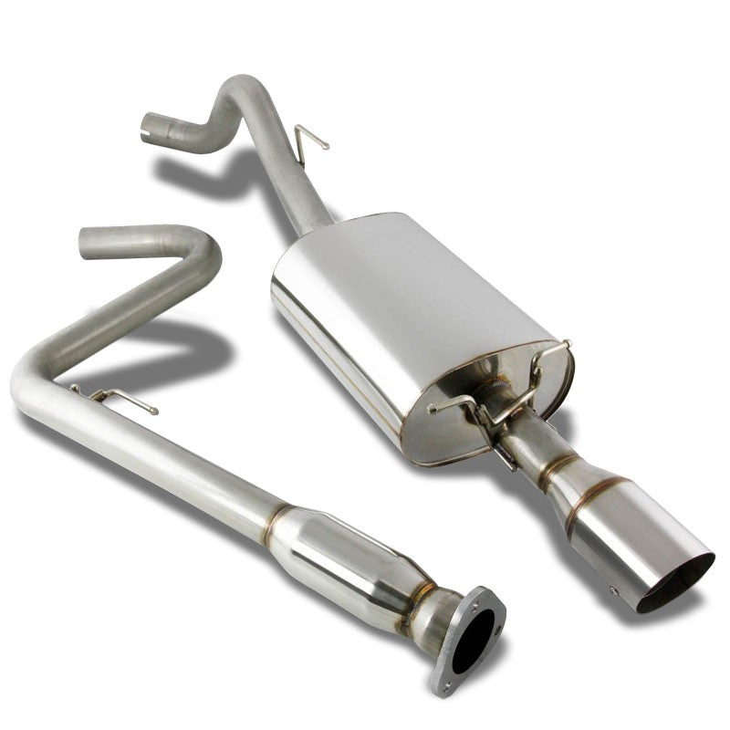 4&quot; Slant Muffler Tip Exhaust Catback System For 08-10 Cobalt SS Coupe 2.0L DOHC-Performance-BuildFastCar